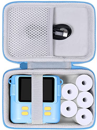 Aenllosi Hard Storage Case for OPERHOO/YORKOO/Gofunly/CHRERNA/AORILE Kids Instant Print Camera, Childs Camera Photo Paper & Color Pen Organizer, Blue (Case Only)