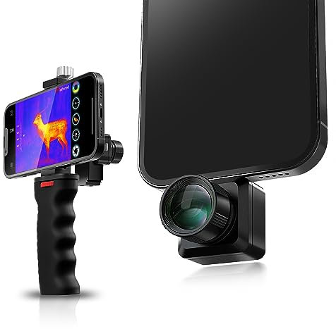 InfiRay Thermal Monocular for iPhone, T2 Pro Thermal Camera for Hunting, Infrared Resolution 256x192, Thermal Imaging Glasses, 800m Range