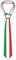 Herren-Krawatte mit italienischer Flagge, flatternde Schnalle, für Business, Hochzeit, Party, Alltag, Schwarz , Einheitsgröße