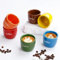 ZEBERBO Ceramic Espresso Cup set of 6, One Shot Coffee Cups, Double Walled 3 oz/90 ml Tiny Cofffee Mugs Demitasse for Espresso, Porcelain Coffee Mugs Set of 6 colors