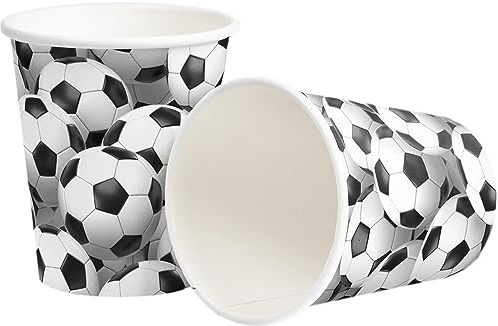 Heku - 10 Pappbecher Fußball Party 0,25 Ltr. Material Pappe