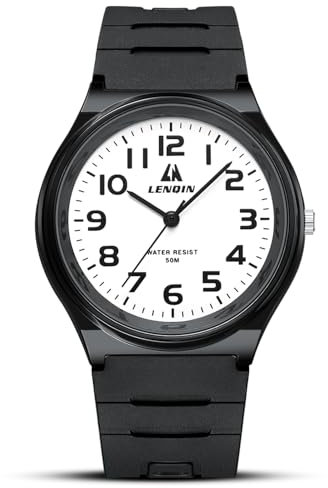 LN LENQIN Mens Watches Analog Quartz Watches Men 30M Waterproof Fashion Casual Man Designer Watches for Men Silicone Band Unisex Watch