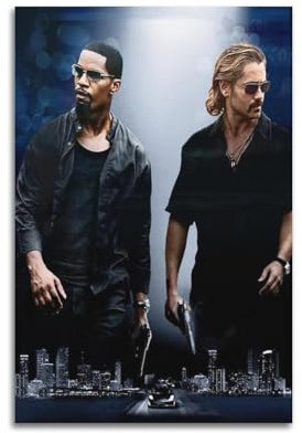VZRSQZK Filmposter Miami Vice, dekoratives Gemälde, Leinwand-Wandposter und Kunstdruck, modernes Familienschlafzimmer-Dekor-Poster, 20 x 30 cm
