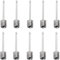 Inflating Pump Needles for Ball, Football, Rugby, Volleyball, Netball Valve Adapters (10Pcs Silver-A)