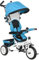 HOMCOM Triciclo para Bebés 6 en 1 Triciclo Evolutivo para Niños de 1-5 Años con Toldo Plegable Mango de Empuje Telescópico Cinturón de Seguridad y Cesto Carga 25 kg 95x50x106 cm Azul