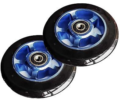 Generic Rollschuh Rollen Rollschuhe Räder für Außen Innen 2er Pack 82A 100 mm Scooter Räder Inline Skate Räder Rollerblade Räder Kick Scooter Ersatzrad
