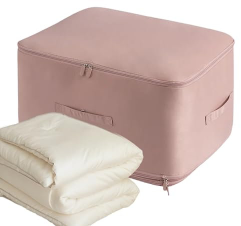 Ultra Platzsparender Selbstkompressions Organizer Robuste Umzugstaschen - Selbstkomprimierender Platzsparende Aufbewahrungstasche - Bewegliche Organizertaschen Für Bettdecken, Kleidung (Rosa,XL)