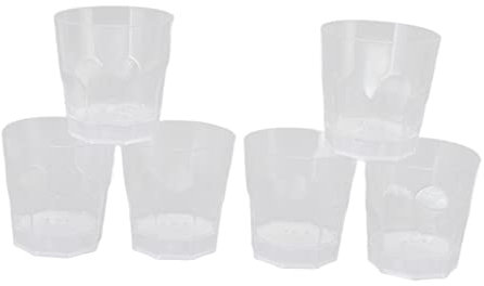 LED-Trinkbecher, 6 Stück, Mehrfarbige LED-Whiskybecher, Wasseraktiviert, Lustige, Leuchtende Trinkbecher, Achteckiger Becher für den 20., 30., 40., 50., mit Klammern