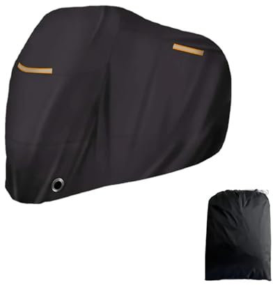 Oxford Motorcycle Cover Outdoor Big Large Motorbike Cover Indoor All Season Dustproof UV Protective 210D Fabric Bicycle Cover(XXL)