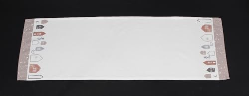 FRANK FLECHTWAREN Tischläufer Häuschen, 100% Baumwolle Maße: 40 x 140 cm