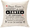 Hasodeo Original Tante Geschenke von Nichte Neffe Kissenbezug Dekoration Kissen - 45x45cm - Bestes Tante-Geschenk Universum - Geburtstag, Weihnachten