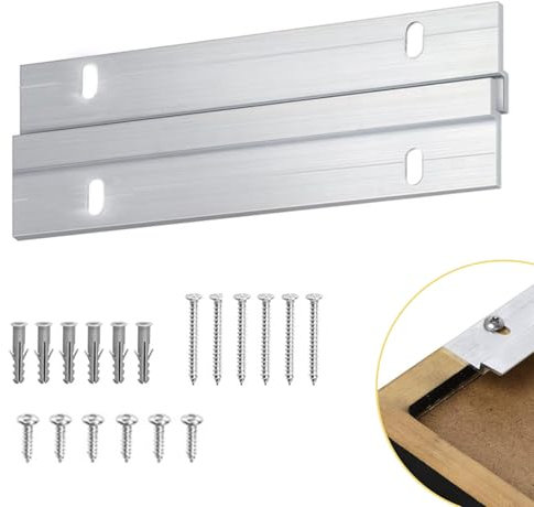 Z-Klemmen zum Aufhängen Spiegel, 2 PCS bilderhaken, bilderrahmen aufhänger für Bilder, Spiegel und Kunstwerke