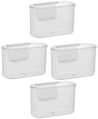 Cabilock 4pcs Mini Fridge Organizer Refrigerator Side Box Fridge Side Sauce Box for Storage Kitchen Storage Organisation