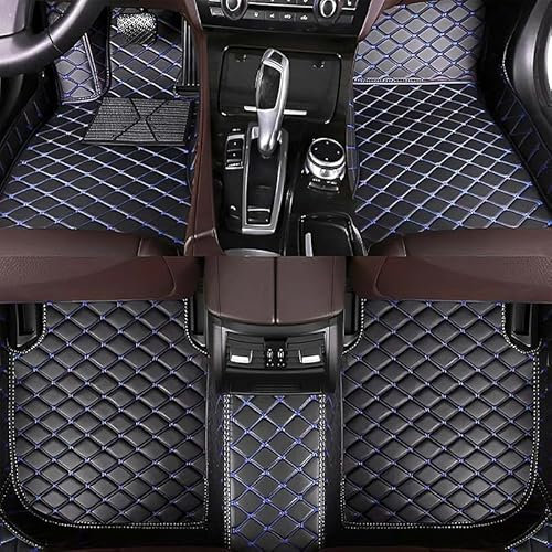 FUSKL Auto Fußmatten für BMW Z4 E85 Roadster 2004 2005 2006 2007 2008, Wasserdicht rutschfest PU Leder Volle Abdeckung Schutz Bodenbelag Innenraum Zubehör,A/Blackblue