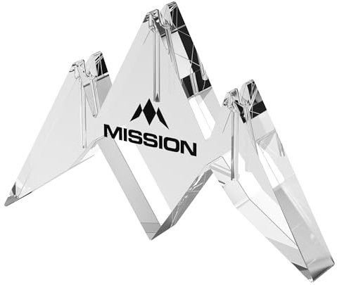 Mission Darts | Acrylic Dart Stand | Mission Logo | 3 Dart Display Stand.