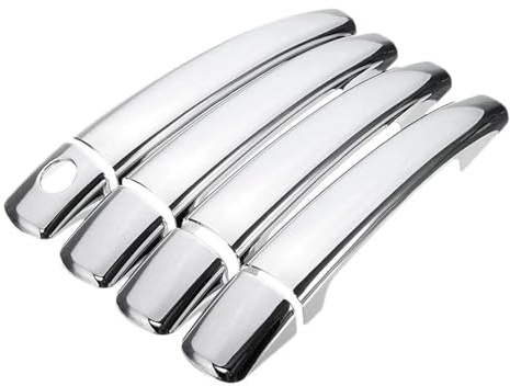 Générique poignée de porte extérieure Pour Citroën C4 Pour Picasso C6 Et Pour Peugeot 207 308 407 Enjoliveurs De Poignées Porte Chromés