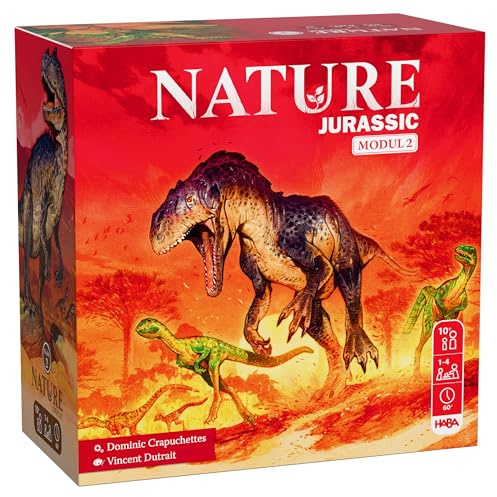 HABA Nature Erweiterung Jurassic – Modul 2 für das Familienspiel ab 10 Jahren – Actionreiches Strategiespiel mit Dinosauriern & 5 neuen Merkmalen – 2014463002