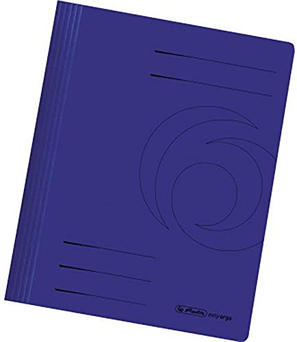 Herlitz 10902500 Schnellhefter Easy Orga, Manilakarton, Dunkelblau