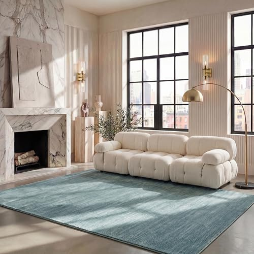 SAFAVIEH Vision Area Rug 8x10 Large, Modern Tonal Aqua VSN606B