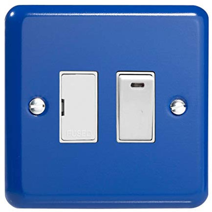 Varilight 13A Switched Fused Spur + Neon Reflex Blue