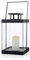 blomus -FINCA- Laterne M aus pulverbeschichtetem Metall, Windlicht, exklusive Optik, modernes Wohnaccessoire, stimmungsvolle Atmosphäre, Indoor-Nutzung (H / B / T: 36,5 x 21 x 21 cm, Schwarz, 63687)