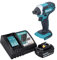 Makita DTD152Z+BL1840B+DC18RC Visseuse à chocs + 1 batterie 18V 4Ah Li-ion + chargeur DC18RC