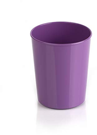 Kimmel Tasse de 180 ml - En plastique - Pour brosse à dents - Pour enfants - Classique - Incassable - Empilable - Réutilisable - Camping - Barbecue - Pique-nique et extérieur - 180 ml - Violet