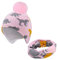 TAGVO 2 in 1 Cappello Bambino Sciarpa, Inverno Caldo di Spessore Fodera in Pile Berretto Lavorato a Maglia Scaldacollo, Cappello Elastico Scaldacollo per Neonati e Bambini Piccoli
