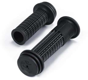 Natural Fit 22.2mm Kinder Fahrrad Griffe mit Prallschutz und Drehgriffschalter schwarz