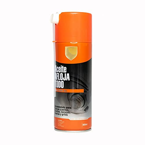Aceite Afloja todo spray 400ml para Tuercas, Pernos, Tornillos, Cerrojos, Tuberías y Grifos