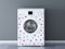 Oedim Vinilo para Lavadora Lunares Color Rosa, Vinilo Decorativo para Lavadora, decoración para cocinas, Pegatina Lavadora