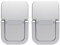 RETENA Laptop-Ständer for Schreibtisch, Computertastatur-Riser-Ständer, ergonomischer unsichtbarer Laptop-Kühlkissen, wiederholbarer Klebstoff-Mini-Laptop-Riser-2-Packung (Color : White)