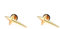 Mens Earrings Punk Stainless Steel Earrings Hypoallergenic Gold Cross Star Earrings