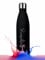 Personalisierbare Trinkflasche aus Edelstahl | Perfekter Begleiter für Sport, Schule, Outdoor Aktivitäten | Lasergravur von Wunschtext und Wunschmotiv | 0,5 l (Schwarz)