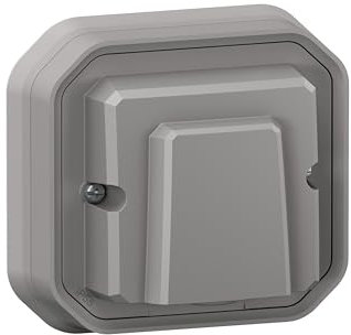 sortie de cable - avec serre cable - gris - encastré - legrand plexo 069848l