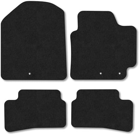 Fits Kia Stonic (2018+) Carpet Car Mats | Black Edge Trim Tailored Fit Floor Mats Full Coverage Protection Accessories Easy Clean Anti Slip Made in the UK