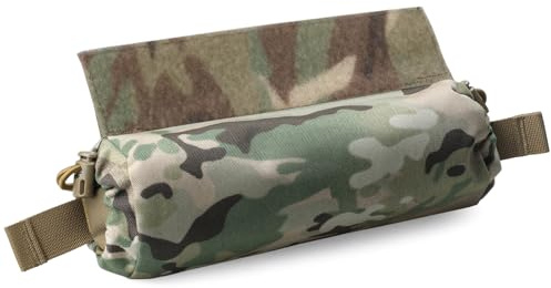 WYNEX Tactical Erste Hilfe Drop Dump Pouch, Medizinische Trauma Roll Up Drop Pouch EMT IFAK Sub Abdominal Tragetasche mit Hook-N-Loop für JPC CPC AVS Vest Chest Rig Plate Carrier Airsoft