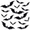 60 Stück Halloween-Fledermaus-Cupcake-Aufsätze, schwarz, Glitzer, Halloween-Thema, Cupcake-Topper, Fledermaus-Kuchendekorationen für Halloween-Thema, Geburtstagsparty, Fenster, Wandaufkleber,