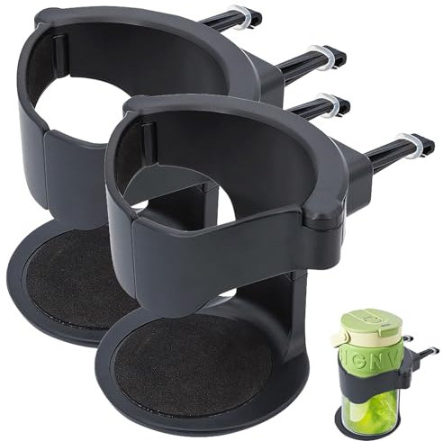 Tomtary 2Pcs Car Cup Holder Adjustable Bracket Air Vent Drink Cup Holder keep Balanced and Stable Automotive Cup Holders Anti-Slip Car Cup Holder Expander for Most Cars Trolleys