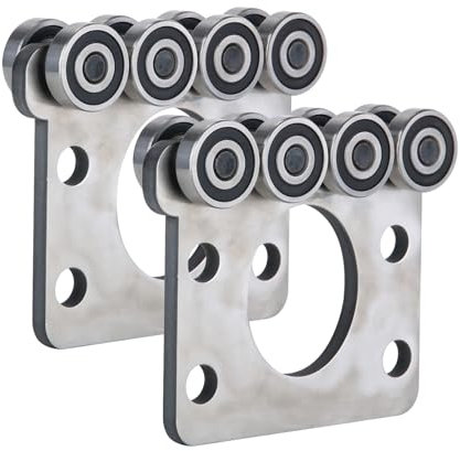 Fuperoo Electric Hoist Roller Trolley. Wheel Trolley Assembly Rollers.The top of The Trolley has Room for Set Screws, Allowing The use of a 1-5/8 high Strut Channel to Save on Construction Costs.