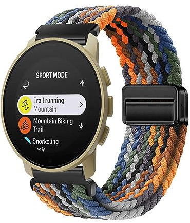 Armband Kompatibel mit Suunto Vertical Uhrenarmband Weben Nylon Sport Elastisch Magnetisch Verschluss Damen Herren Armbänder für Suunto Vertical Ersatzarmband (13)