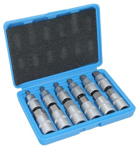 GEPCO Lot de 12 clés à douille 1/2 5-22 mm pour vis Allen