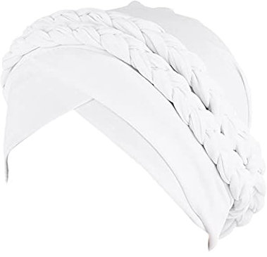 Send Memes Hut Hut ethnischer Turban Kopf Kopfbedeckung Kappe vorgebundene Zopf Wrap Baseball Caps Hüte für Herren Stretch Fit, weiß, One size