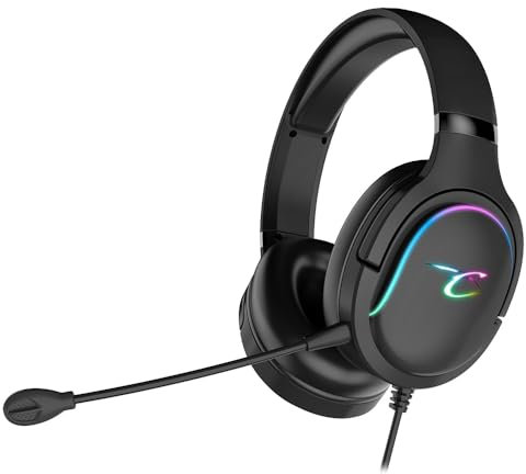 Subsonic - Spectra Casque Gaming pour PS5 PS4 PC Xbox, HP 40 mm, Micro inclinable, réglage Volume, Noir