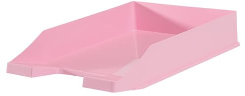 HAN Briefablage Klassik, 10 STÜCK Schreibtisch Organizer, Bürobedarf, Ablagefächer, Büromaterial, Briefkorb, Dokumentenablage, bis Format A4/C4, 1027-X-886, pastellrosa