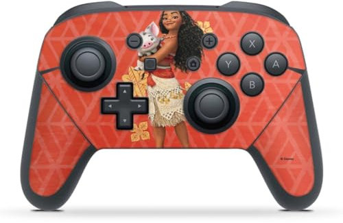Skin kompatibel mit Nintendo Switch Pro Controller Folie Sticker Disney Princess Vaiana Pua