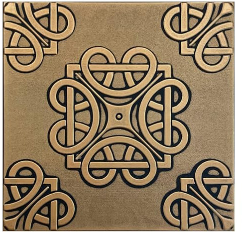 3D Paneele, Polystyrol Paneele, Retro Deckenpaneele, 3D Wandpaneele, Dekoren, Decken - Vintage Wandverkleidung, 3mm dick - 50x50cm / 6m² - 24 Stück (86-ZL-94 PLUS)