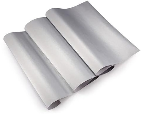 DUANSIYU Autofolie 30x100 cm Auto Styling schwarz grau silbermatt matt gebürstet Aluminium Vinyl Wrap Film Motorrycle Car Wrapping Folie(Silver,30cmX100cm)