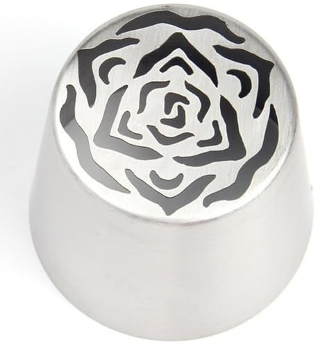 Baokuan Russische Spritztüllen, Blumen-zuckerguss-tüllen, Kuchen-dekorationstüllen-Set, Rose, Tulpe, Zuckerguss, Spritztüllen, Kuchen-dekorationszubehör