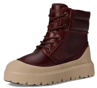 UGG Men's Neumel High Weather Hybrid Fashion Boot, Cordovan/White Pepper, 9 UK